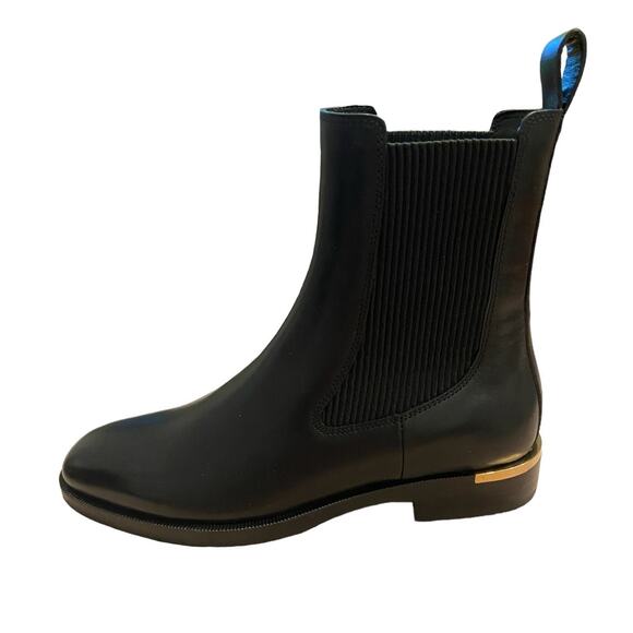 Jimmy Choo Thessaly Leather Heeled Booties Stretchy Chelsea Classy 35.5/ US 5.5 - Picture 7 of 12